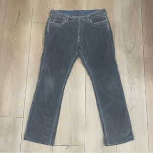 Tommy Bahama Men's Charcoal Corduroy Straight Leg Pants Size 36/34